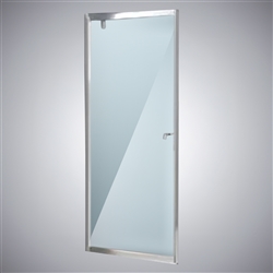 Glass Shower Enclosure | Satin Aluminum Frame
