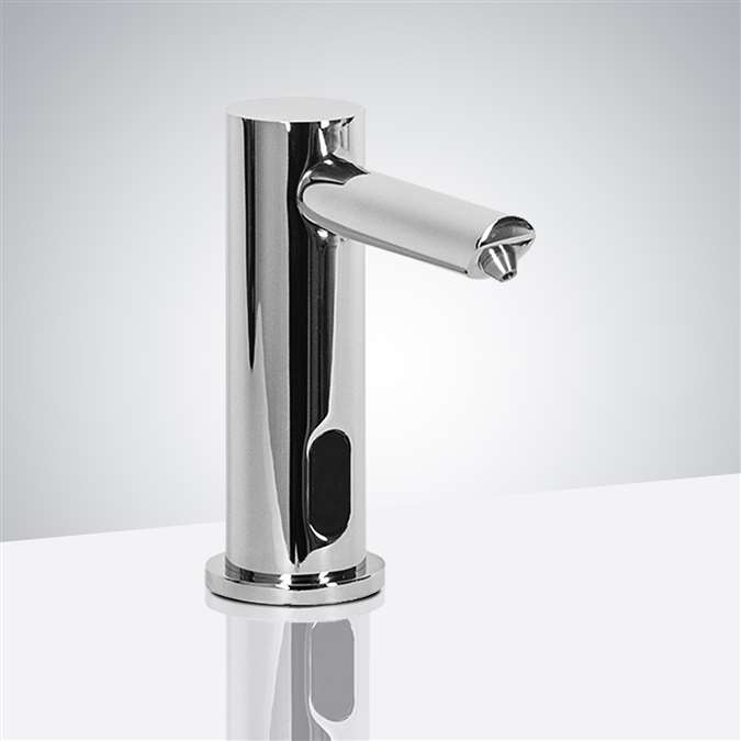 BathSelect Commercial Deck Mount Automatic Soap Dispenser in Chrome