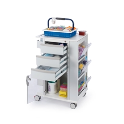 Omnimed Phlebotomy Cart with 3" Casters