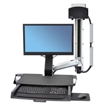 Ergotron StyleView Sit-Stand Combo System with Worksurface