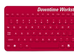 Man & Machine E Cool Downtime Workstation Keyboard, Red