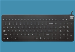Man & Machine Really Cool Low Profile Keyboard with MagFix & Backlight, Black
