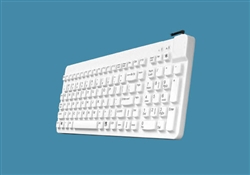 Man & Machine Really Cool Low Profile Keyboard with MagFix, Hygienic White
