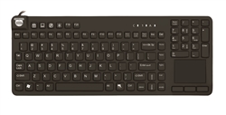 Man & Machine Really Cool Touch Low Profile Keyboard w/MagFix & Backlight, Black