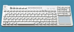 Man & Machine Really Cool Touch LP Keyboard w/MagFix & Backlight, Hygienic White  2 Year Warranty