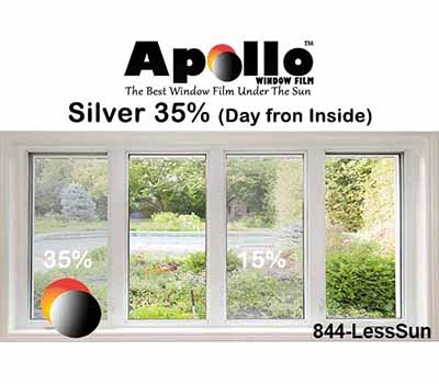 35% SLEEK SILVER APPEARANCE FILM 60in 100ft