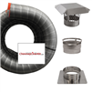5 Inch Pre-Insulated Single Ply Round Chimney Liner Kit