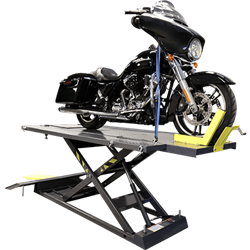 Motorcycle Lift Platform with Front Wheel Vise / Deluxe Extended