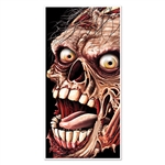 This Zombie Door Cover is the perfect Halloween house party or a haunted house decoration.