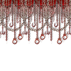 Bloody Chains & Hooks Backdrop