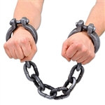 Look out; you're in the jailhouse now! Use these Plastic Shackles as decorations and costume props.One (1) set of Plastic Shackles comes per package, made from plastic material with one size fitting most adults
