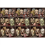 Scary Heads Backdrop - this high-quality artwork is sure to pump-up your guests Adrenalin.