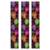 Day of the Dead Party Panels - Create a colorful atmosphere for your Day of the Dead celebration with these vibrant 6ft long Day of the Dead party panels. Made of lightweight plastic, they include a clear loop to make hanging easy.  Reusable with care.