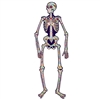 Looking for the perfect decoration to add color and fun to your day Of The Dead celebration?  Add this fully jointed, colorful Day Of The Dead Skeleton!  When the party's over it will look great in a bedroom, family room or apartment!   Sold 1 per package