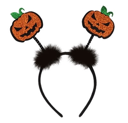 Glittered Jack-O-Lantern Boppers