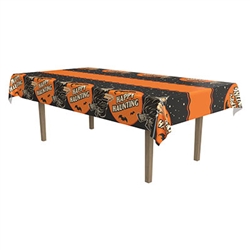 Wow your guests at your next vintage Halloween themed party with this colorful and fun Vintage Halloween Tablecover.  The table cover measures 54" X 108" and is reusable with care.  Features classic Vintage Beistle design.