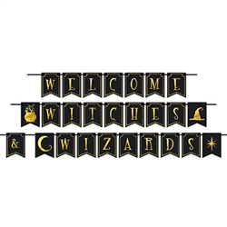 Foil Welcome Witches & Wizards Streamer