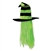 Light Green Witch Hat with Lime Green Hair