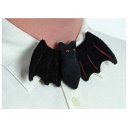 Plush Bat Bow Tie, 2½"x6"  (1/Pkg)