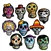 Mini Day Of The Dead Cutouts are the perfect way to add some festive colored skeletons to your celebration! These assorted skeleton heads come 10 to a package.