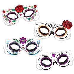 Day Of The Dead Half Masks