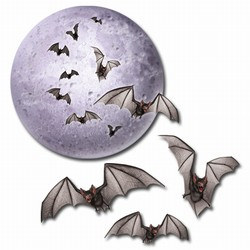 Moon and Bat Cutouts (4/pkg)