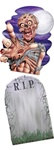 Jumbo Tombstone and Zombie Cutouts (2/pkg)