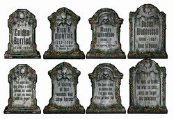 Tombstone Cutouts (4/Pkg)
