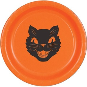 Halloween Cat Plates