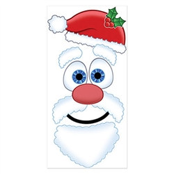 Santa Face Door Decor