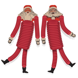 How to decorate in Vintage Christmas style?  Start with these Vintage Christmas Santa Tissue Dancers!  Recreated from the original circa 1955 artwork, these classic Santa decorations bring warmth, color, fun and fond memories to your home's holiday decor.