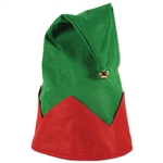 Looking for an easy way to get everyone in the Holiday Spirit?  Wear this fun Felt Elf Hat and you'll leave smiling faces and holiday fun in your wake.  Like the hat but not brave enough to wear it?  Hang it on the wall and pin your holiday cards on it.