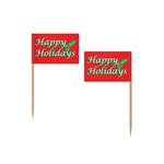 Holiday Flag Picks (50/pkg)