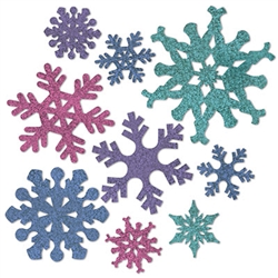 White Christmases are great, but now you can green, blue, red and purple snow with our multi colored Snowflake Cutouts!