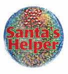 Santa's Helper Lazer Etched Button