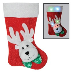 Light-Up Reindeer Stocking