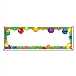 Blank Holiday Sign Banner