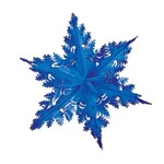 Blue Metallic Winter Snowflake
