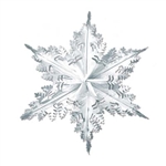 Silver Metallic Winter Snowflake
