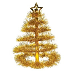 Gold Christmas Tree Centerpiece