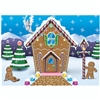 Gingerbread House Fabric Backdrop