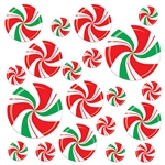 Add a colorfully classic touch to your holiday decorations with these Peppermint Cutouts.  Each package includes 20 cutouts ranging in size from 4 inches to 12 inches.  Printed both sides on high quality cardstock, they're easy to hang, reusable with care