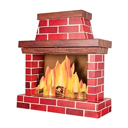 3-D Fireplace Prop
