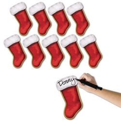 Christmas Stocking Cutouts (10/pkg)