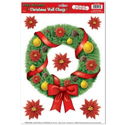 Christmas Wreath Peel N Place (6/sheet)