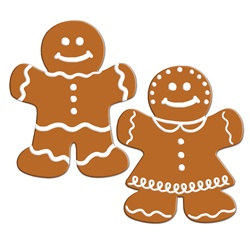 Gingerbread Cutouts (2/pkg)