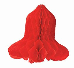 Art-Tissue Bell, Red, 20in