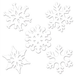 Mini Snowflake Cutouts (10/pkg)