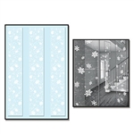 Our transparent Snowflake Party Panels are printed with snowflakes that appear to be floating to the ground. These 12 inch wide by 6 feet long panels come with hangtabs, making it simple to hang from your ceiling. Comes three panels per package.