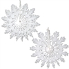 White Art-Tissue Snowflakes, 15 inches